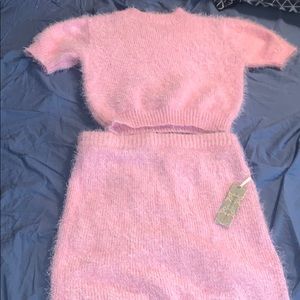 Beautiful pink  skirt and shirt